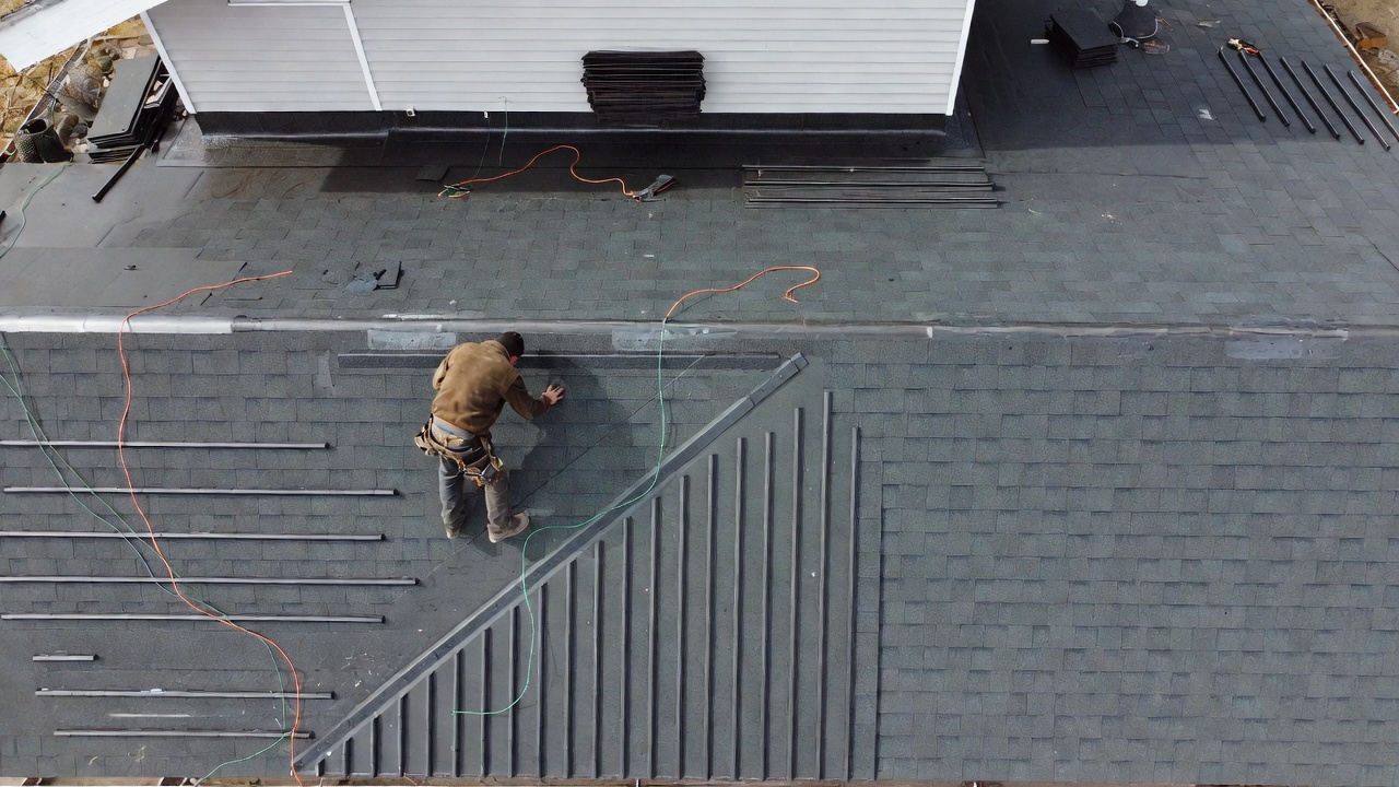 Completed roofing project — customer satisfaction